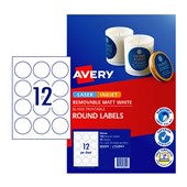 Avery Label Rd L7104 60mm 12Up Pack 10