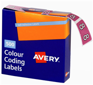 Lateral Filing Labels Numerical 8 Bx500