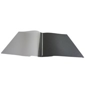 Black linen 3mm cover with matt transparent front Box 50