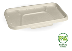 BioPak 4Compartment Takeaway Lid  270X170Mm 150 Pack Natural
