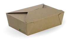 BioPak Large Lunch Box  197 X 140 X 64Mm 50 Pack