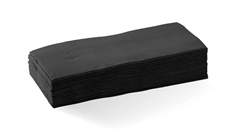 BioPak Quilted Dinner Napkin 2Ply 18 Fold 100 Pack Black