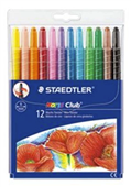 Staedtler Noris Club Wax Twister Crayons Assorted 12 Wallet