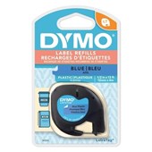 Dymo Letratag Tape Plastic 12mm x 4M Ultra Blue