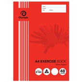 Olympic Exercise Book A4 48 Pg 18mm Ruled Margin Sold as Each 20 in a Pack
