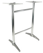 Durafurn Astoria Aluminium Twin BAR Table Base  For 1200x800 tops