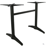 Durafurn Astoria Black Twin Table Base  For 1200x800 tops