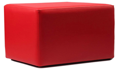 Durafurn Ottoman Rectangle  Red
