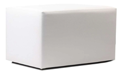 Durafurn Ottoman Rectangle  White