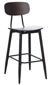 Durafurn Austin Barstool Wenge Ply Seat  Wenge Backrest