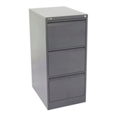 Go Vertical Filing Cabinet  3 Drawer Graphite Ripple