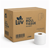 Luv L7008 Everyday Bathroom Toilet Paper 2 Ply 400 Sheets Carton 48 40 per Pallet