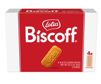 Lotus Biscoff Caramelised Biscuit Cookies Individually Wrapped 250g x 4 Packs