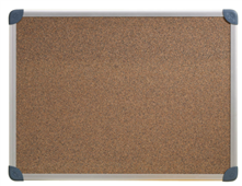Quartet Cork Board Slimline Aluminium Frame 900x600mm