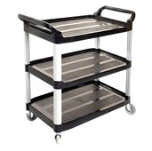 Sabco Utility Cart 3 Shelf Black Each