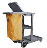 Sabco Professional Janitor Cart with Lid