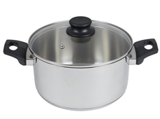 Connoisseur Stainless Steel Saucepan 18cm with Glass Lid Each