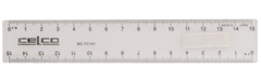Celco Plastic Ruler 15cm Clear Each