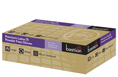 Bastion Premium Latex Powder Free X Large Gloves Pk100