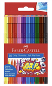 Faber Grip Colour Assorted Marker wallet 10