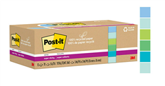 Postit Super Sticky Recycled Notes 76mmx76mm Pk12