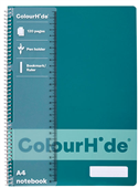 Colourhide A4 Notebook 120Pg Teal Green