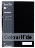 Colourhide Notebook A4 120 Page Black