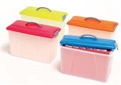 Crystalfile Carry Case 18L Blue LidClear Base