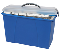 Crystalfile Carry Case Clear LidBlue Base