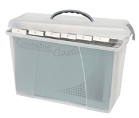 Crystalfile Carry Case Clear LidClear Base