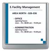 Durable Click Sign 149 X 1485Mm Grey