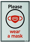 Durable Duraframe Info Frame Static Cling A4 Grey Pack 1