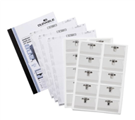 Durable Name Badge Combi Clip  Inserts Pack 20 54X90Mm