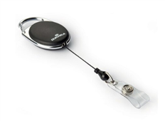 Durable Name Badge Reel Style 80Cm Black Pack 1