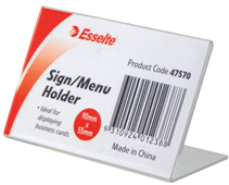Esselte SignMenu Holder Slanted LS Bus Card