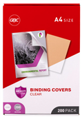 Gbc Binding Cover A4 200 Micron Clear Pack 200