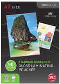Gbc Laminating Pouch A2 80 Micron Pack 100