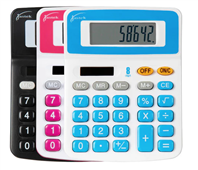 Jastek Desktop Calculator Assorted Colours