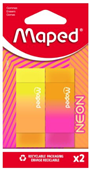 Maped Neon Eraser Pack 2