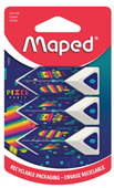 Maped Pixel Party Eraser Pack 3