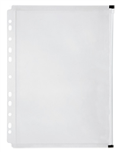 Marbig Binder Wallet A4 Right Side Zip Open Clear