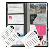 Marbig Business Card Holder 96Cap Black