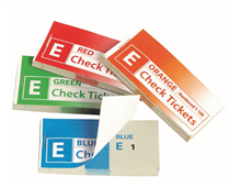 Marbig CheckRaffle Tickets Pack 4 Assorted