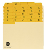 Marbig Guide Card AZ131 Tab Manilla 6X4 Buff