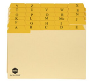 Marbig Guide Card AZ131 Tab Manilla 8X5 Buff