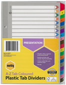 Marbig Indices  Dividers AZ Tab Reinforced A5 Colour
