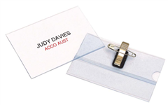 Rexel Id Recycled Convention Card Holder With Pin Box50