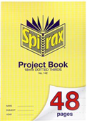 Spirax 142 Project Book A4 48 Page 18Mm Dotted Thirds