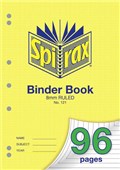 Spirax Recycled Binder Book A4 96Pg 8Mm