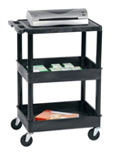 Tuffy Tub Trolley 1 Flat Shelf 2 Tubs